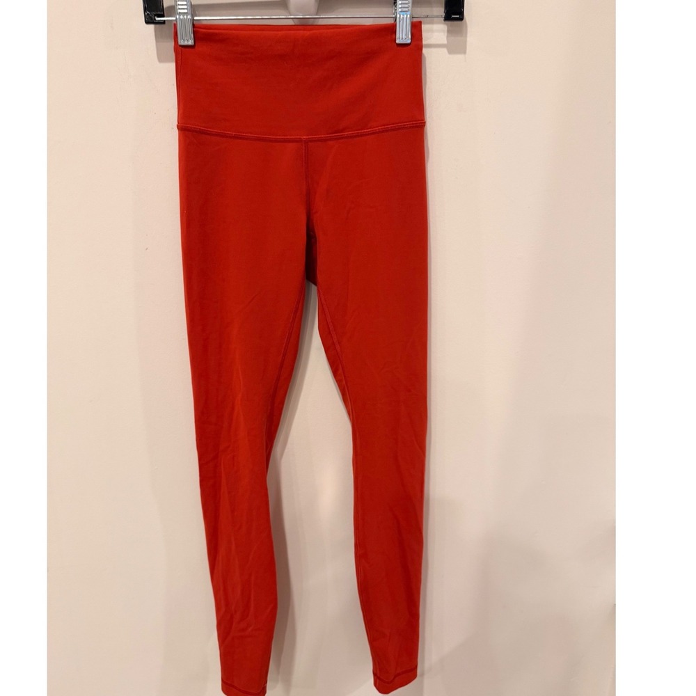 Lululemon Align‎ High-Rise Pant 28  Nulu Yoga Leggings LW5DE0S Size 4 Rust